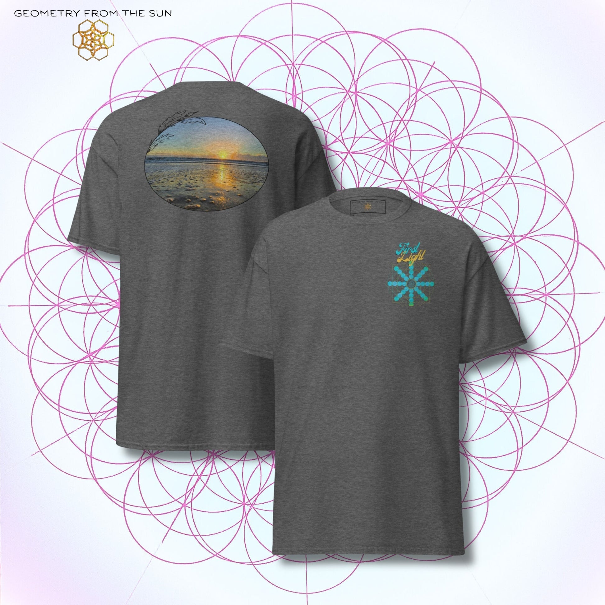 Quiet Rays Sunrise Shirt - FIRST LIGHT - Geometry From The Sun