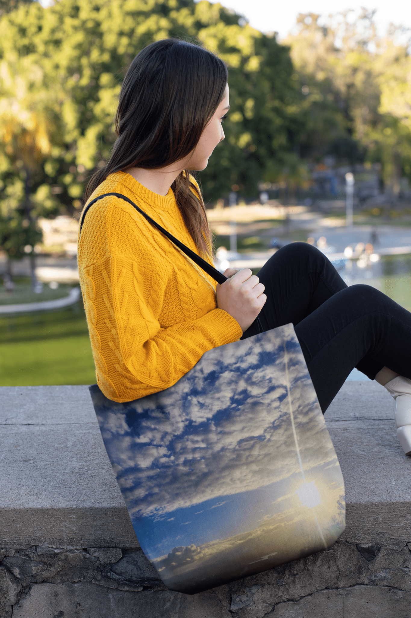 Radiant Skies Tote Bag - Geometry From The Sun