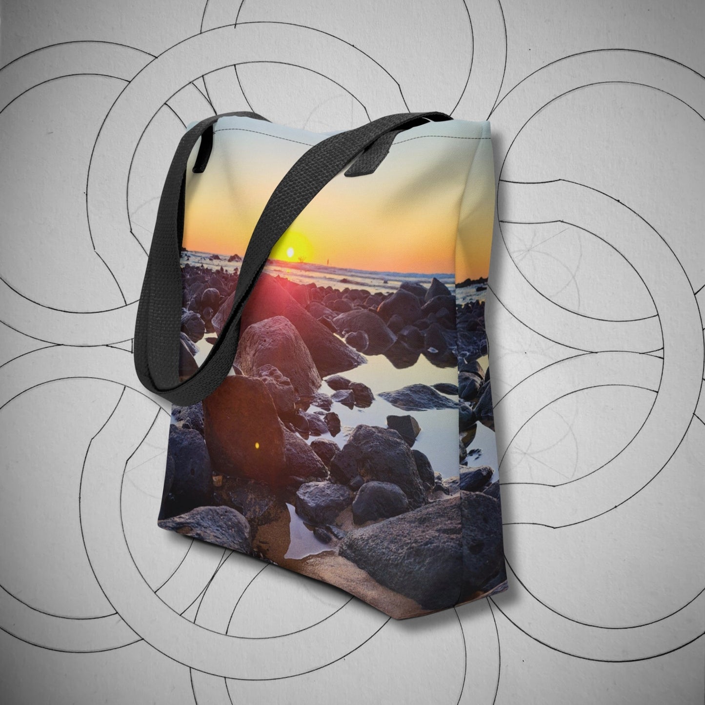Rocky Glow Tote bag - Geometry From The Sun