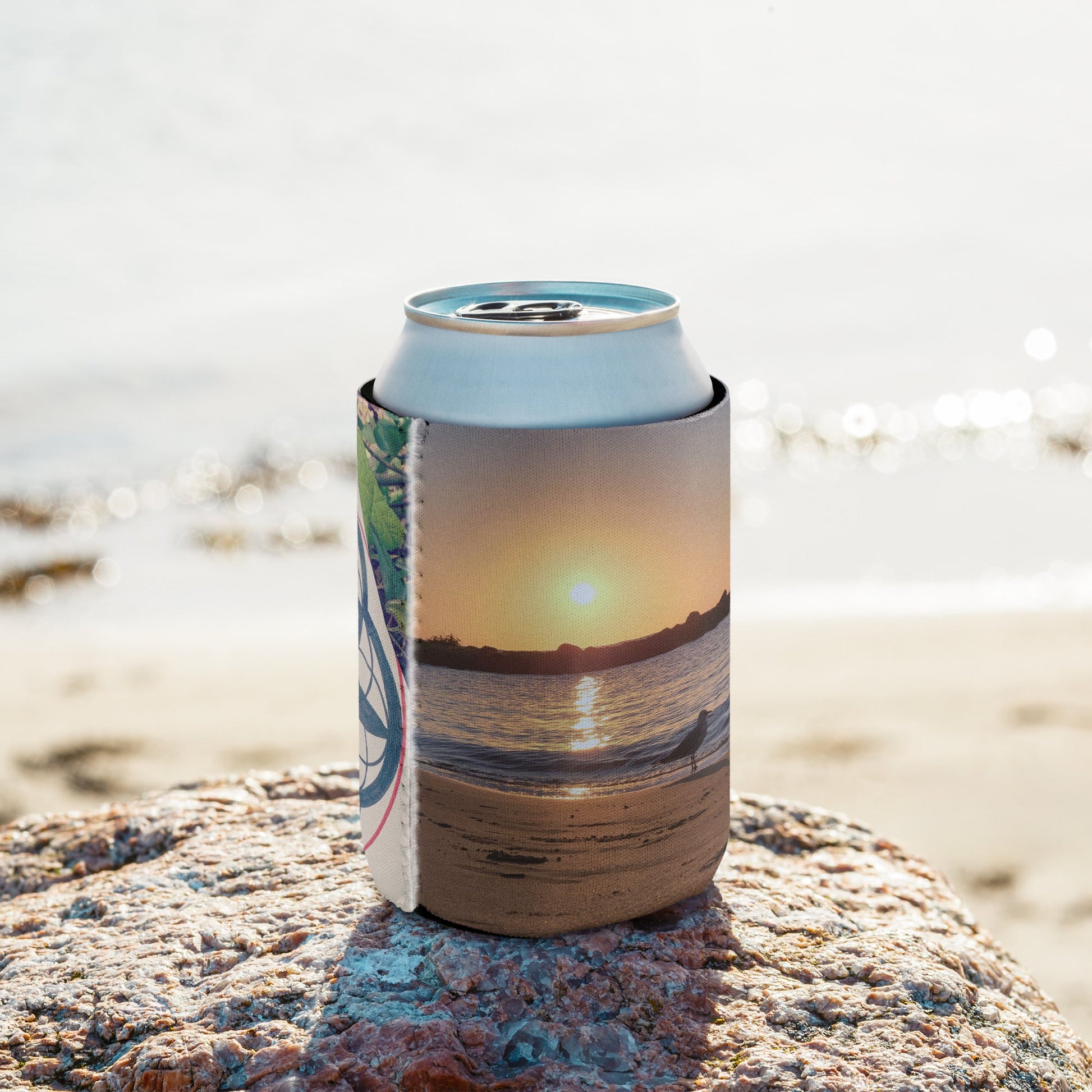 Sacred Geometry Sunrise Can Holder Stubby Cooler - Geometry From The Sun