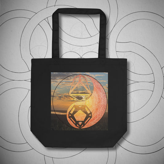Sacred Sunrise Geometry Eco Tote Bag - Geometry From The Sun