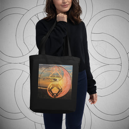 Sacred Sunrise Geometry Eco Tote Bag - Geometry From The Sun