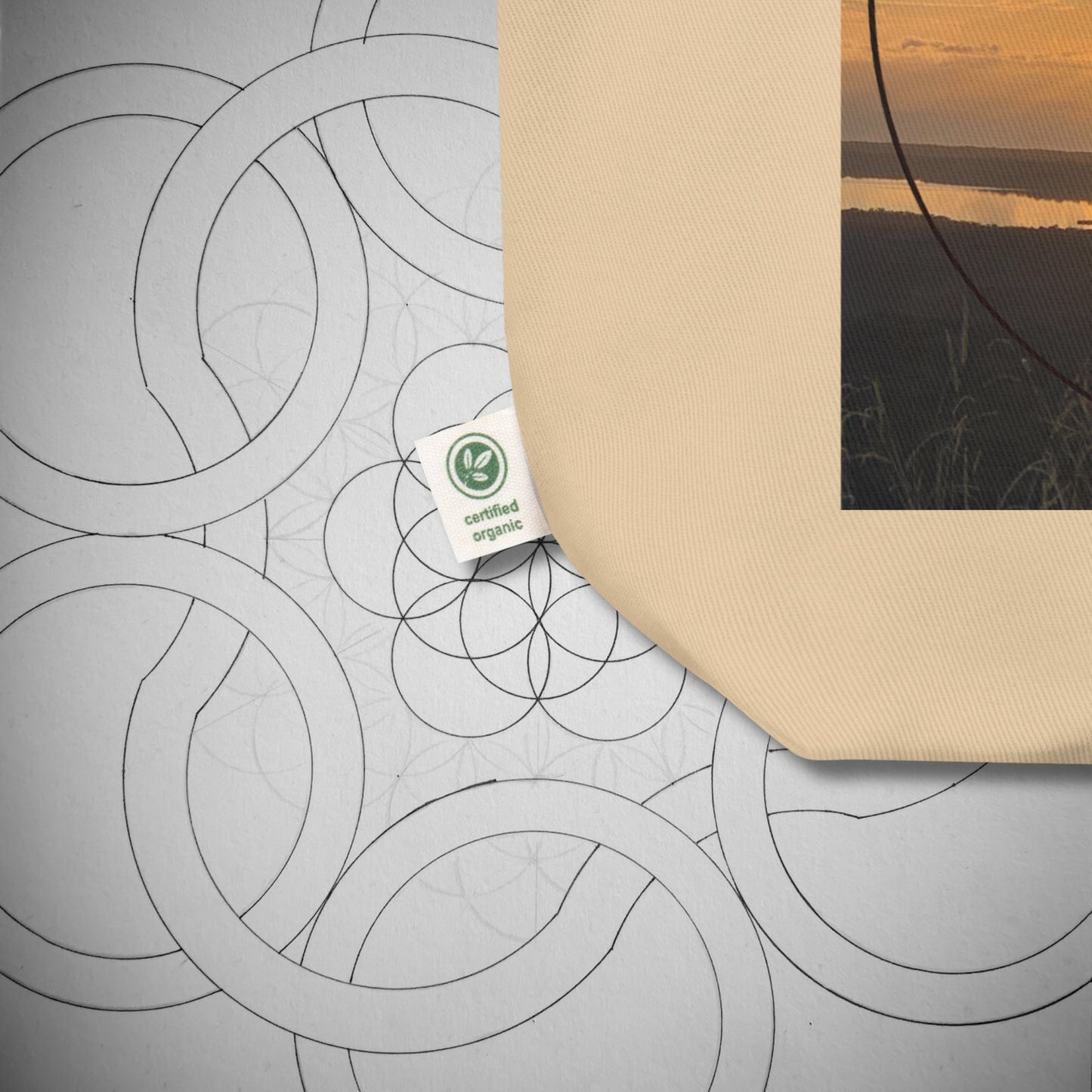 Sacred Sunrise Geometry Eco Tote Bag - Geometry From The Sun