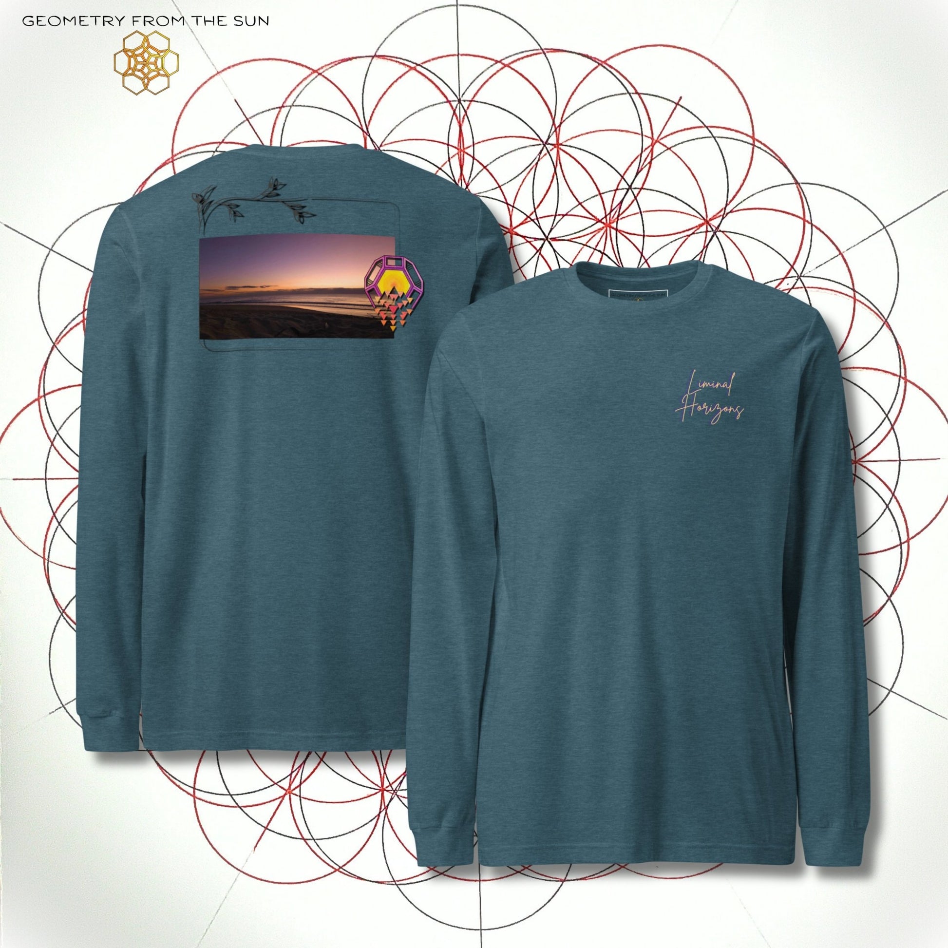 Shadow Horizon Long Sleeve - LIMINAL HORIZONS - Geometry From The Sun