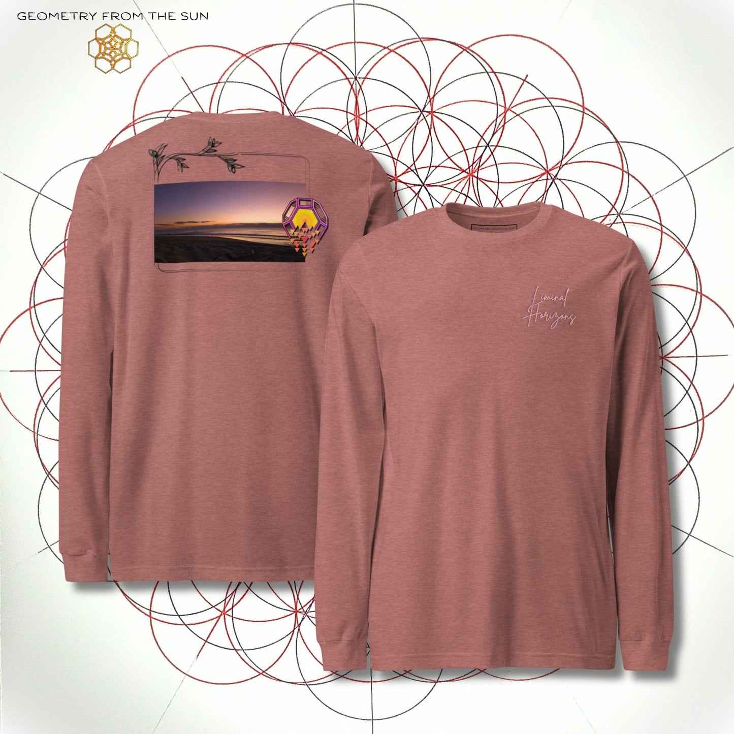 Shadow Horizon Long Sleeve - LIMINAL HORIZONS - Geometry From The Sun