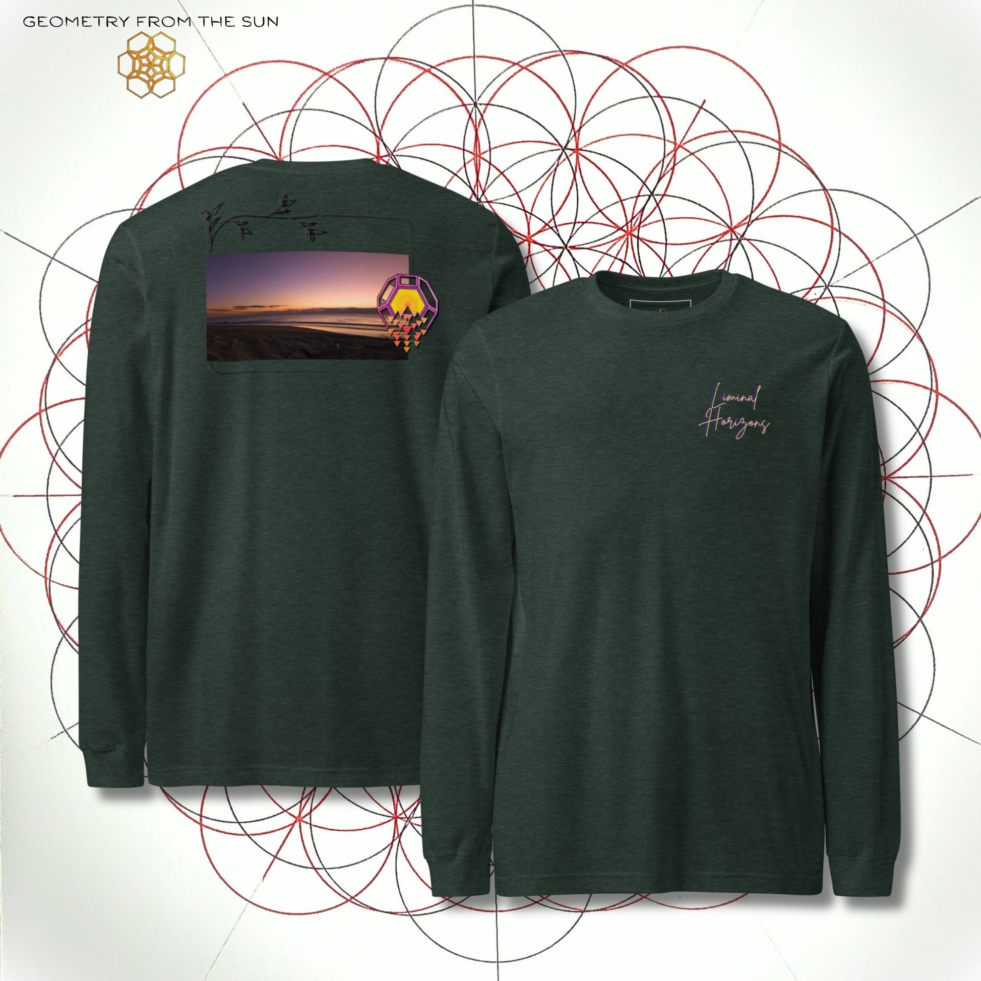 Shadow Horizon Long Sleeve - LIMINAL HORIZONS - Geometry From The Sun