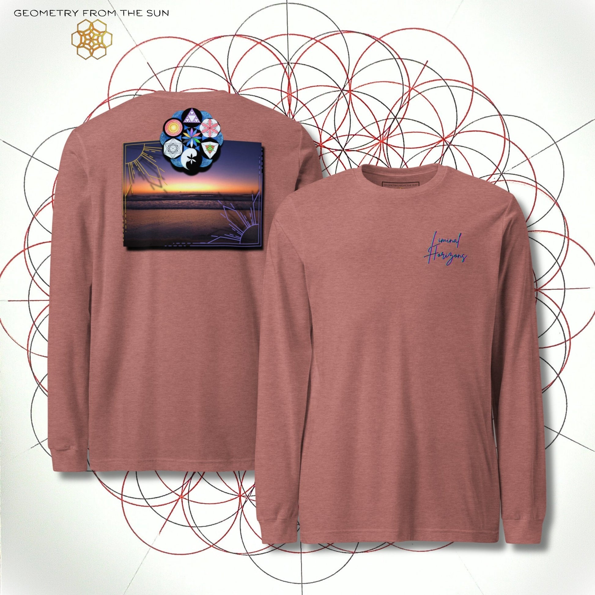 Silent Threshold Long Sleeve - LIMINAL HORIZONS - Geometry From The Sun