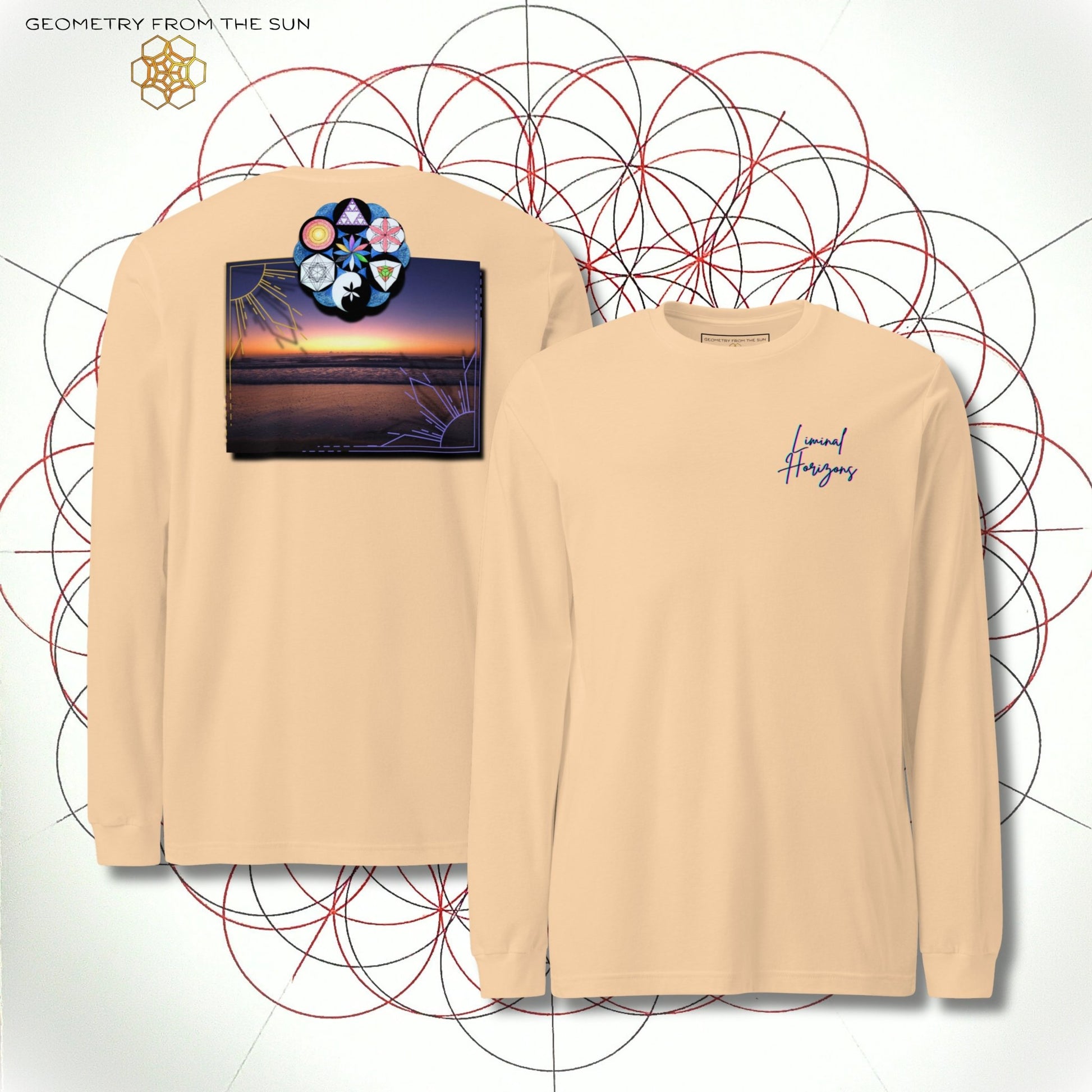 Silent Threshold Long Sleeve - LIMINAL HORIZONS - Geometry From The Sun