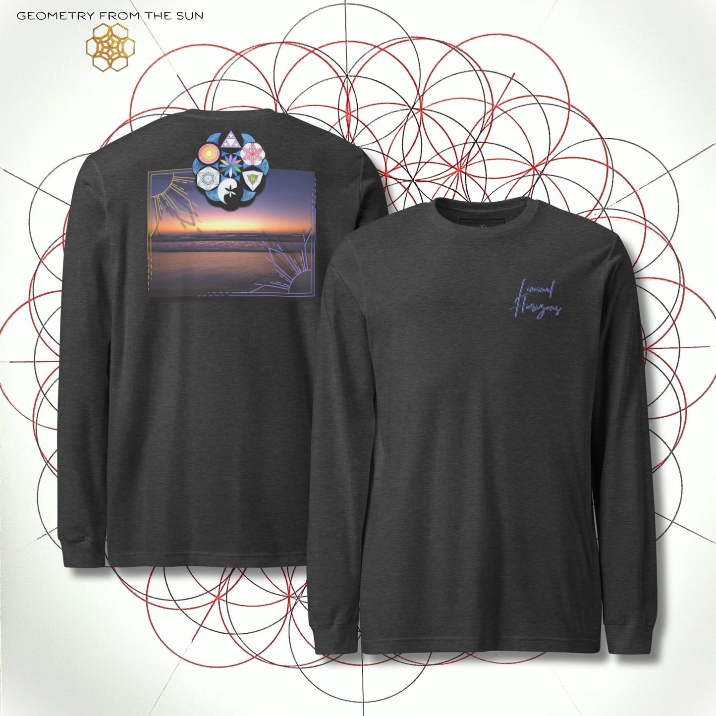 Silent Threshold Long Sleeve - LIMINAL HORIZONS - Geometry From The Sun