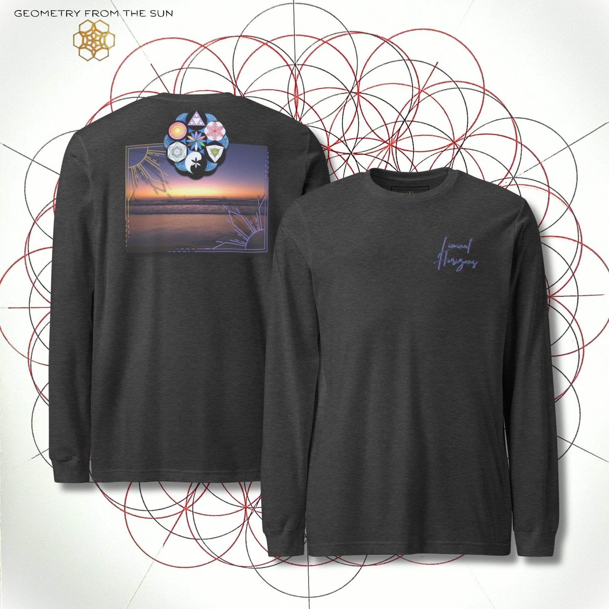 Silent Threshold Long Sleeve - LIMINAL HORIZONS - Geometry From The Sun