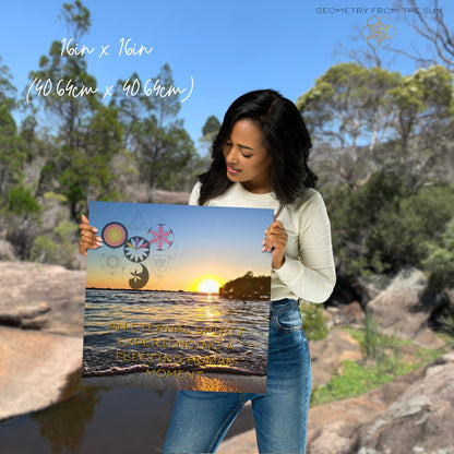 Spiritual Being, Human Experience Wall Art Poster - GEOMETRY AT DAWN - Geometry From The Sun