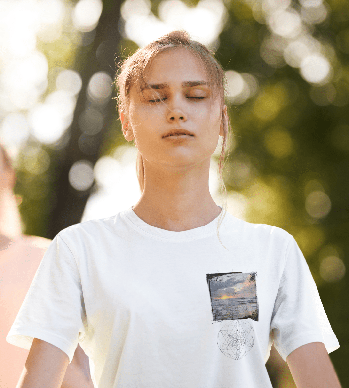 Sunrise Over Stillness Shirt - SACRED SKETCHES - Geometry From The Sun