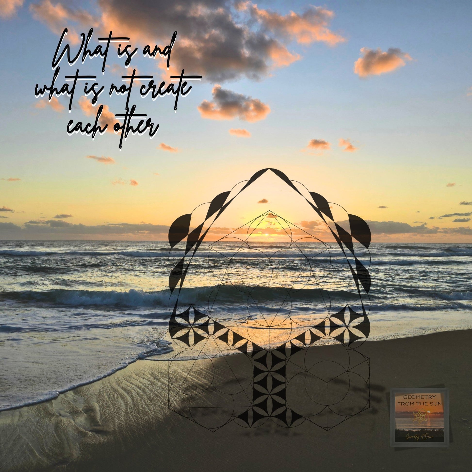 The Balance of Being Wall Art - GEOMETRY AT DAWN - Geometry From The Sun