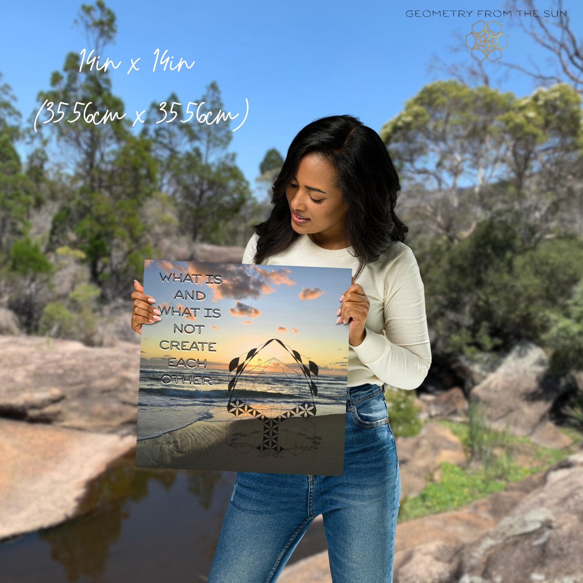 The Balance of Being Wall Art Poster - GEOMETRY AT DAWN - Geometry From The Sun