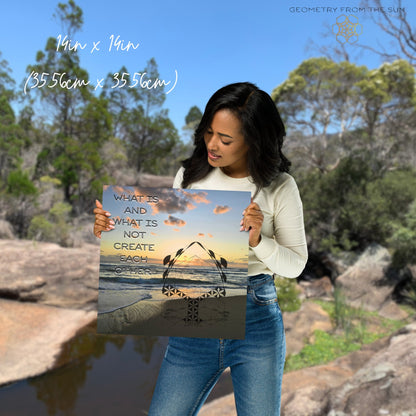 The Balance of Being Wall Art Poster - GEOMETRY AT DAWN - Geometry From The Sun