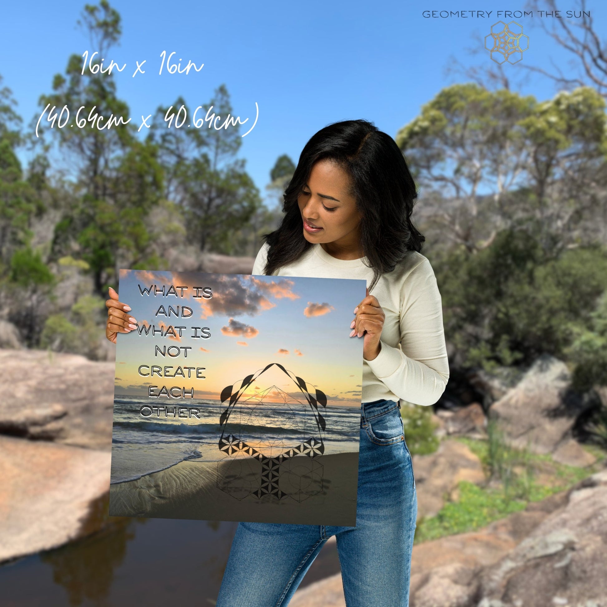 The Balance of Being Wall Art Poster - GEOMETRY AT DAWN - Geometry From The Sun