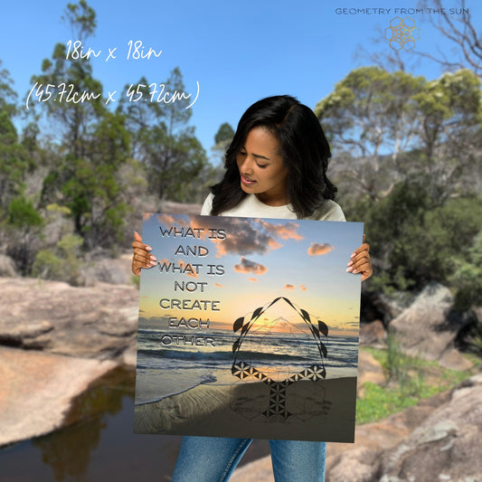 The Balance of Being Wall Art Poster - GEOMETRY AT DAWN - Geometry From The Sun