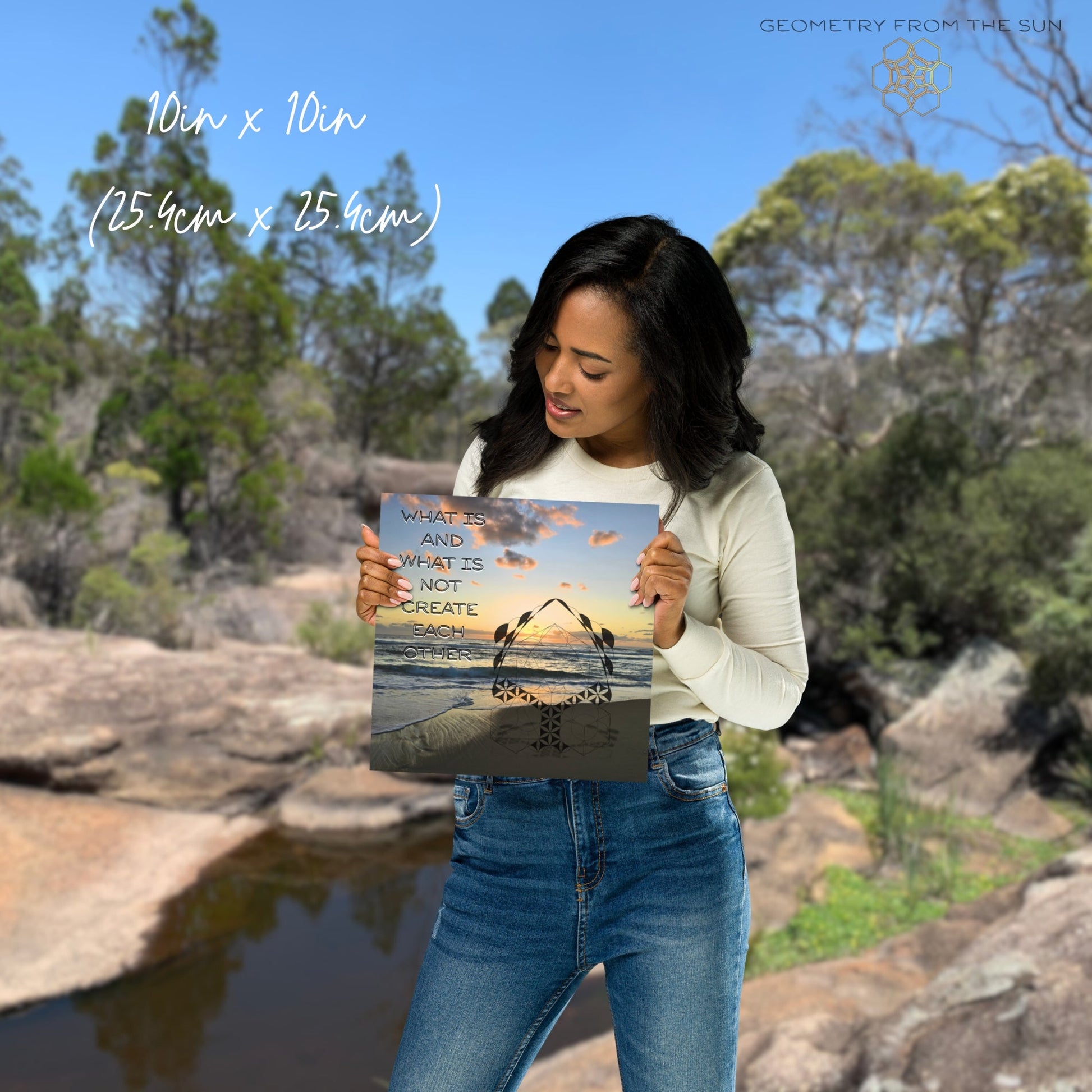 The Balance of Being Wall Art Poster - GEOMETRY AT DAWN - Geometry From The Sun