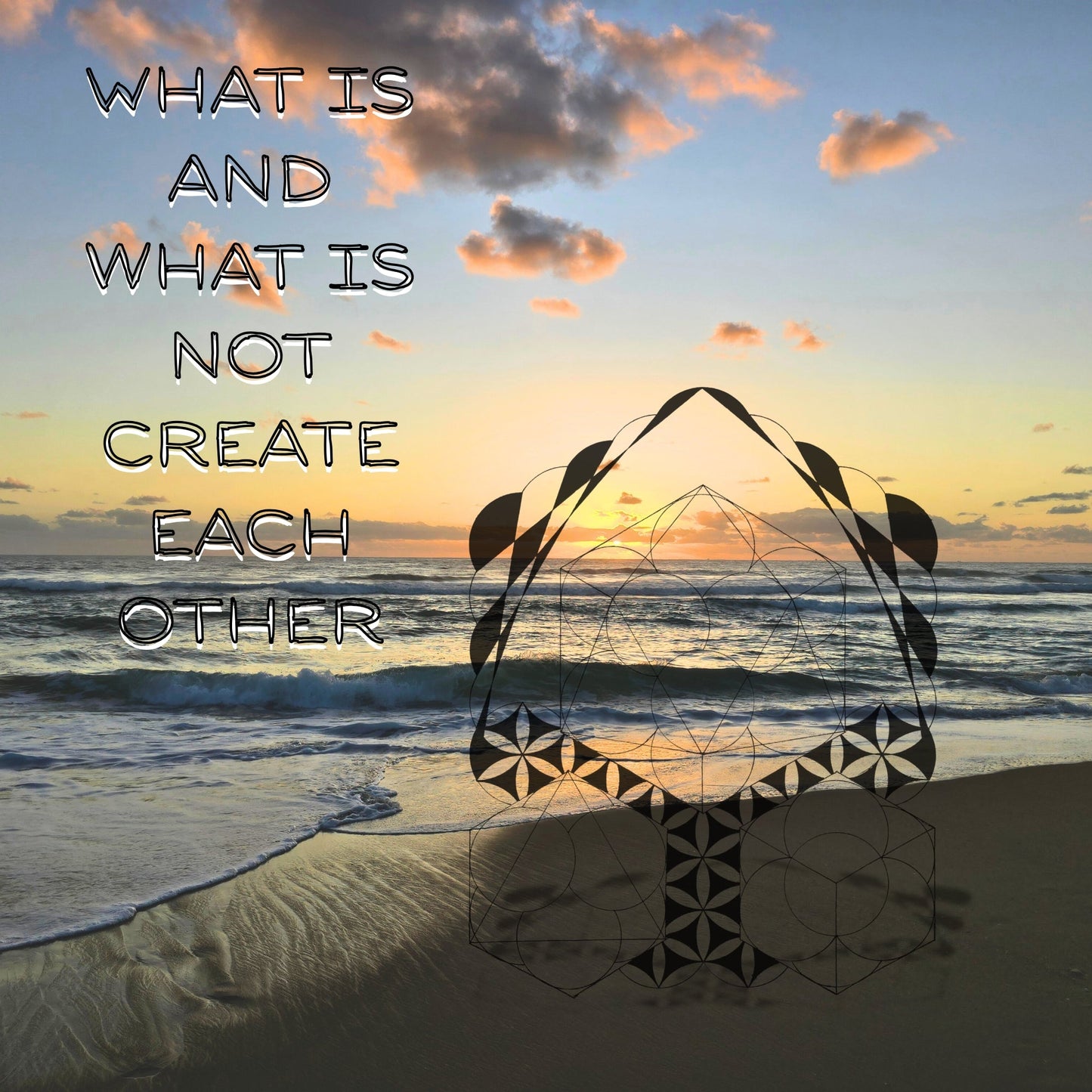 The Balance of Being Wall Art Poster - GEOMETRY AT DAWN - Geometry From The Sun