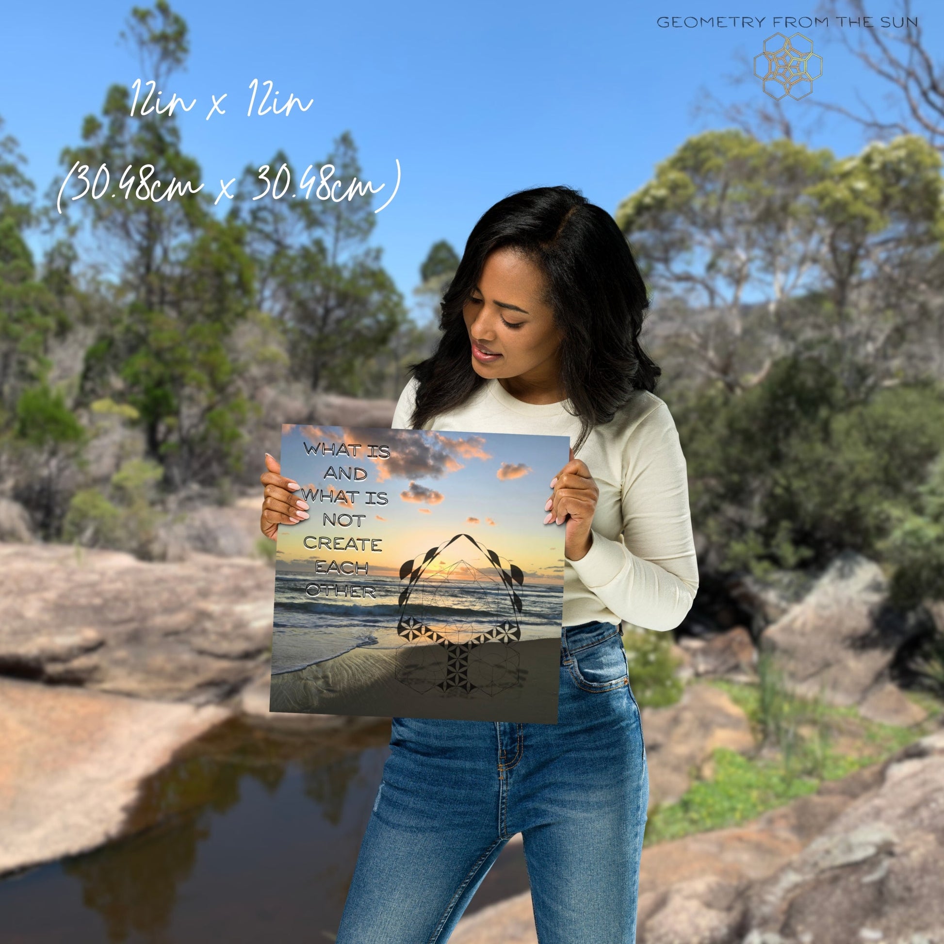 The Balance of Being Wall Art Poster - GEOMETRY AT DAWN - Geometry From The Sun