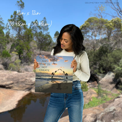 The Balance of Being Wall Art Poster - GEOMETRY AT DAWN - Geometry From The Sun