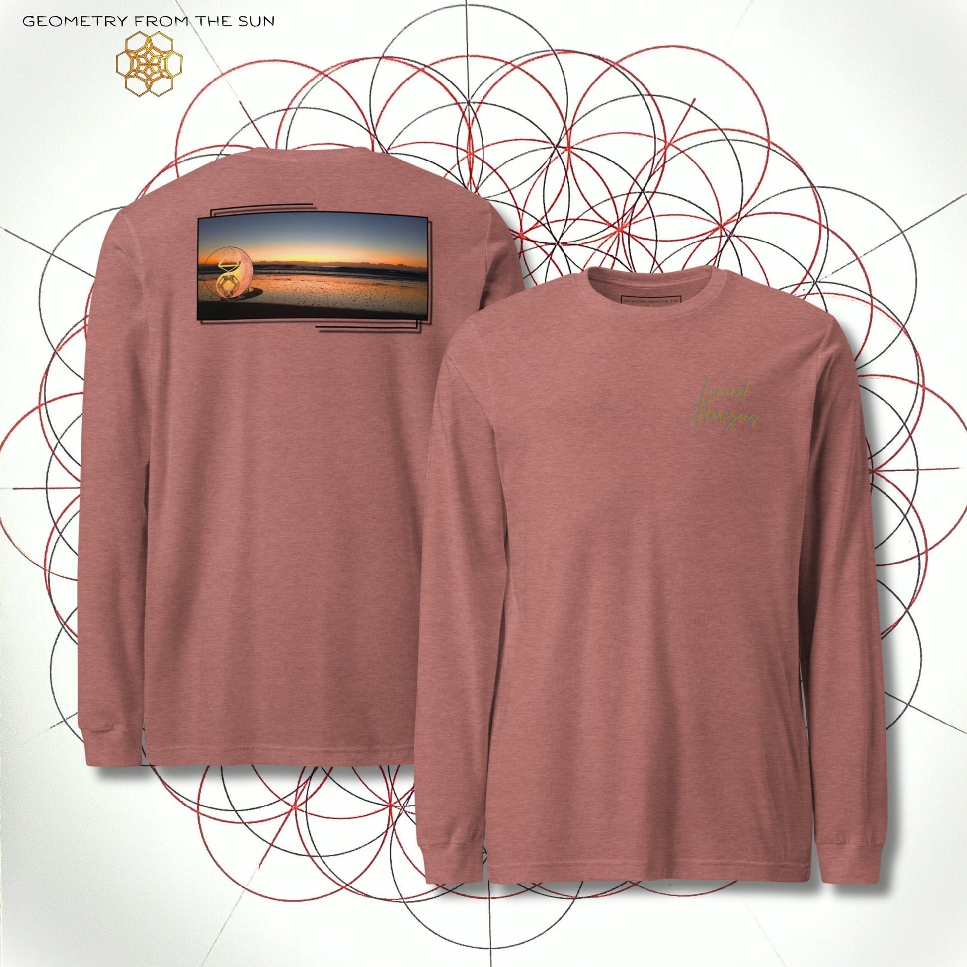 Veil of Dawn Long Sleeve - LIMINAL HORIZONS - Geometry From The Sun