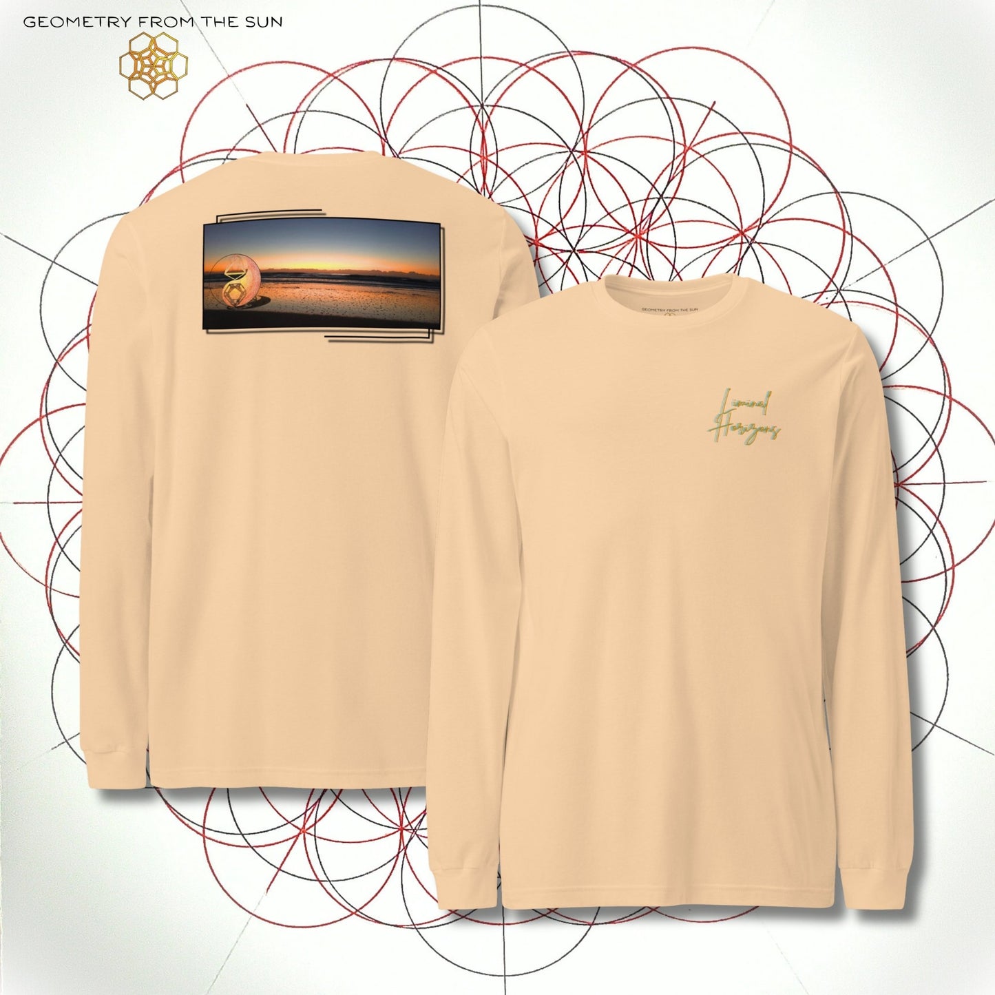 Veil of Dawn Long Sleeve - LIMINAL HORIZONS - Geometry From The Sun