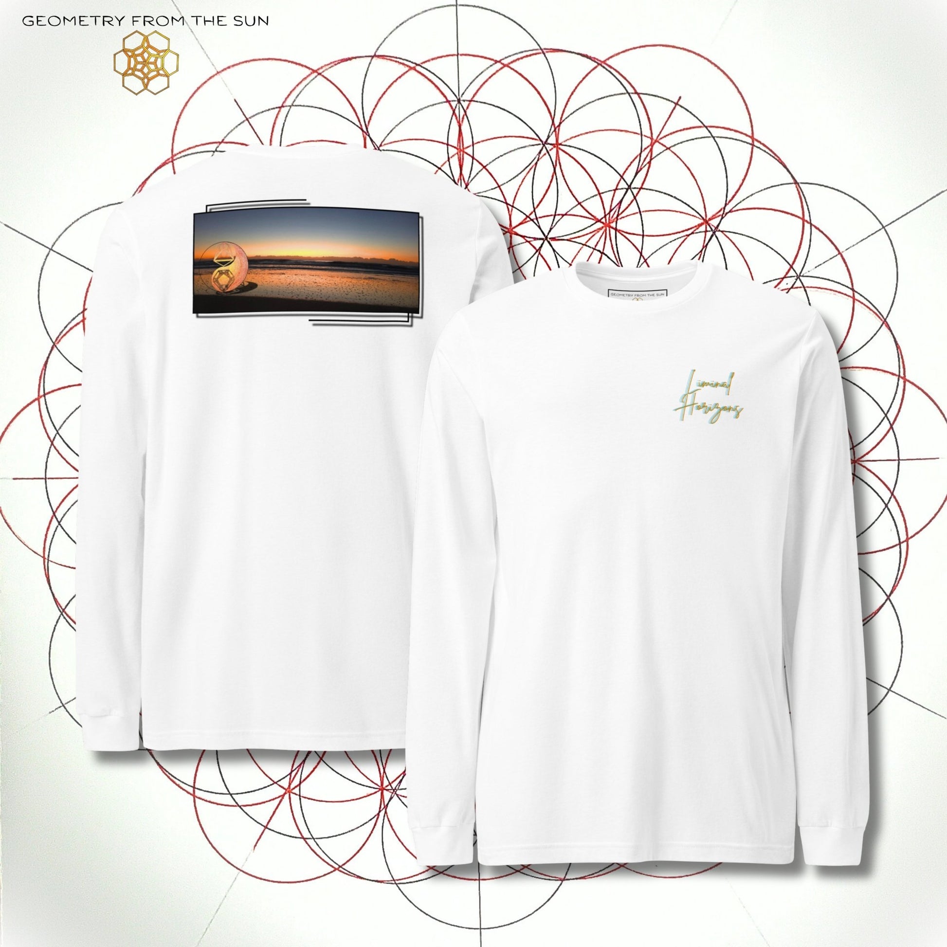 Veil of Dawn Long Sleeve - LIMINAL HORIZONS - Geometry From The Sun