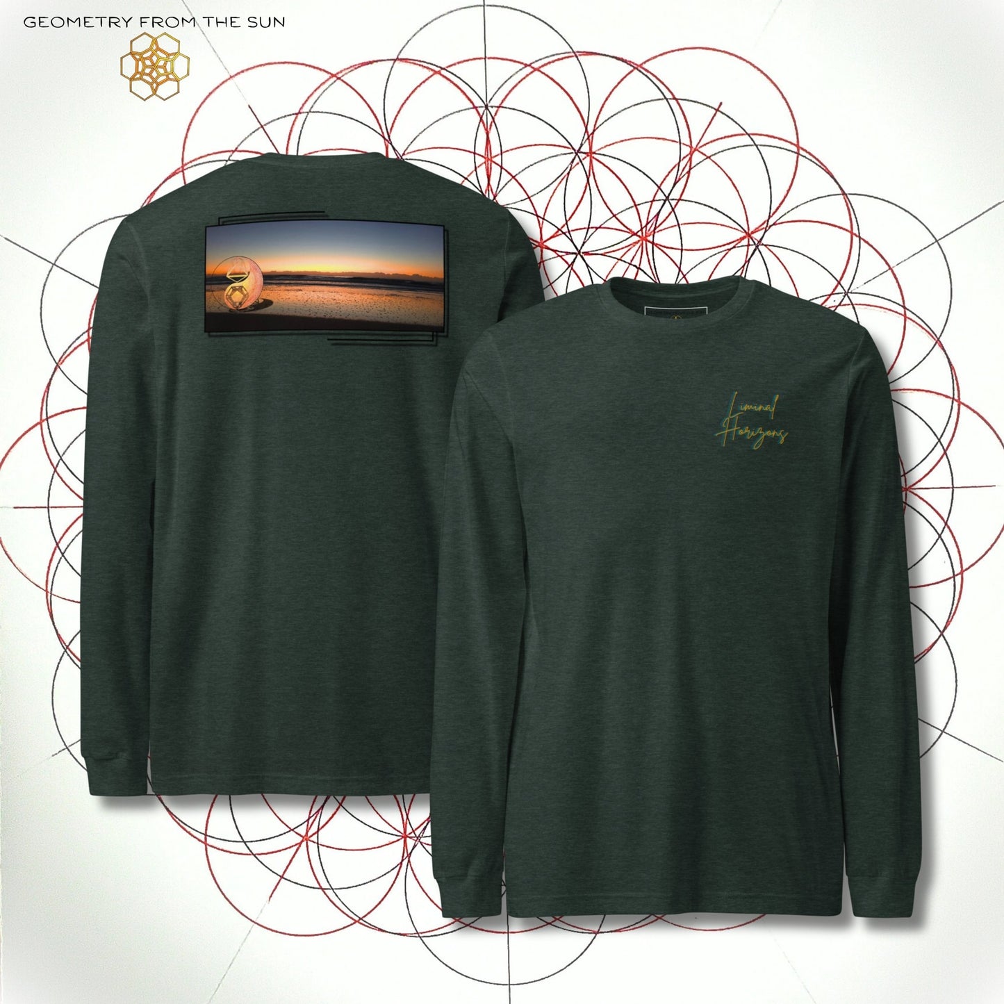 Veil of Dawn Long Sleeve - LIMINAL HORIZONS - Geometry From The Sun