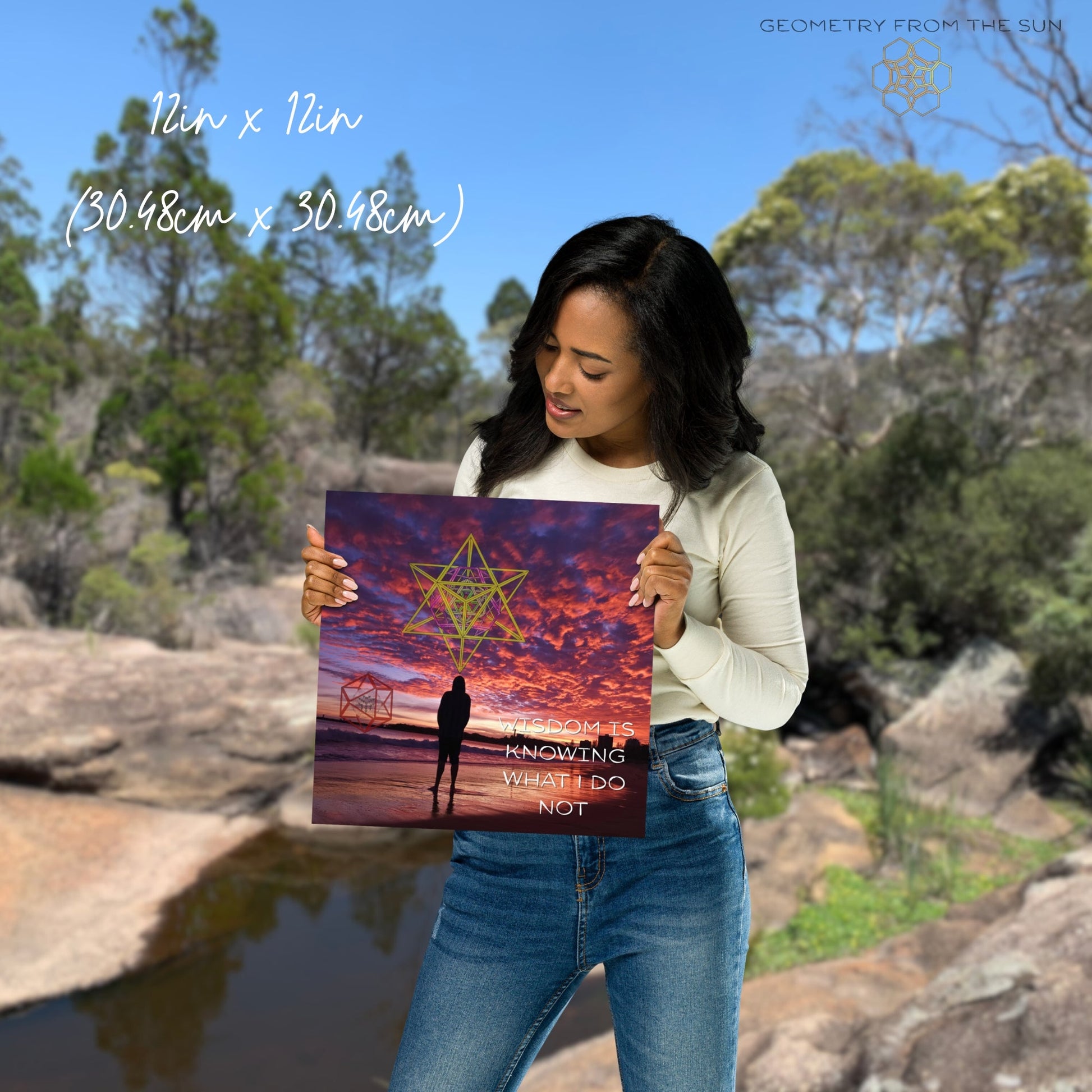 Wisdom Is Knowing... Wall Art Poster - GEOMETRY AT DAWN - Geometry From The Sun