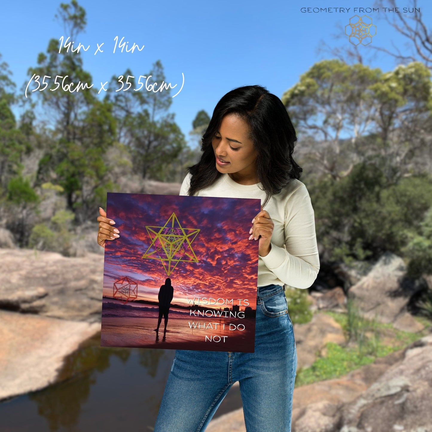 Wisdom Is Knowing... Wall Art Poster - GEOMETRY AT DAWN - Geometry From The Sun