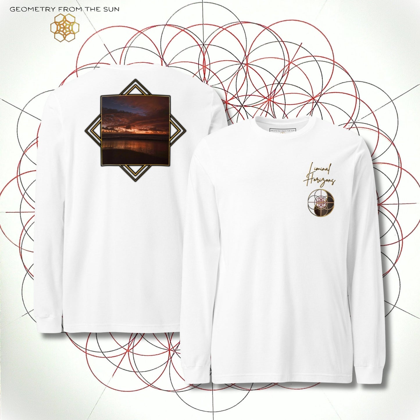 Yin Yang Sunrise Long Sleeve - LIMINAL HORIZONS - Geometry From The Sun