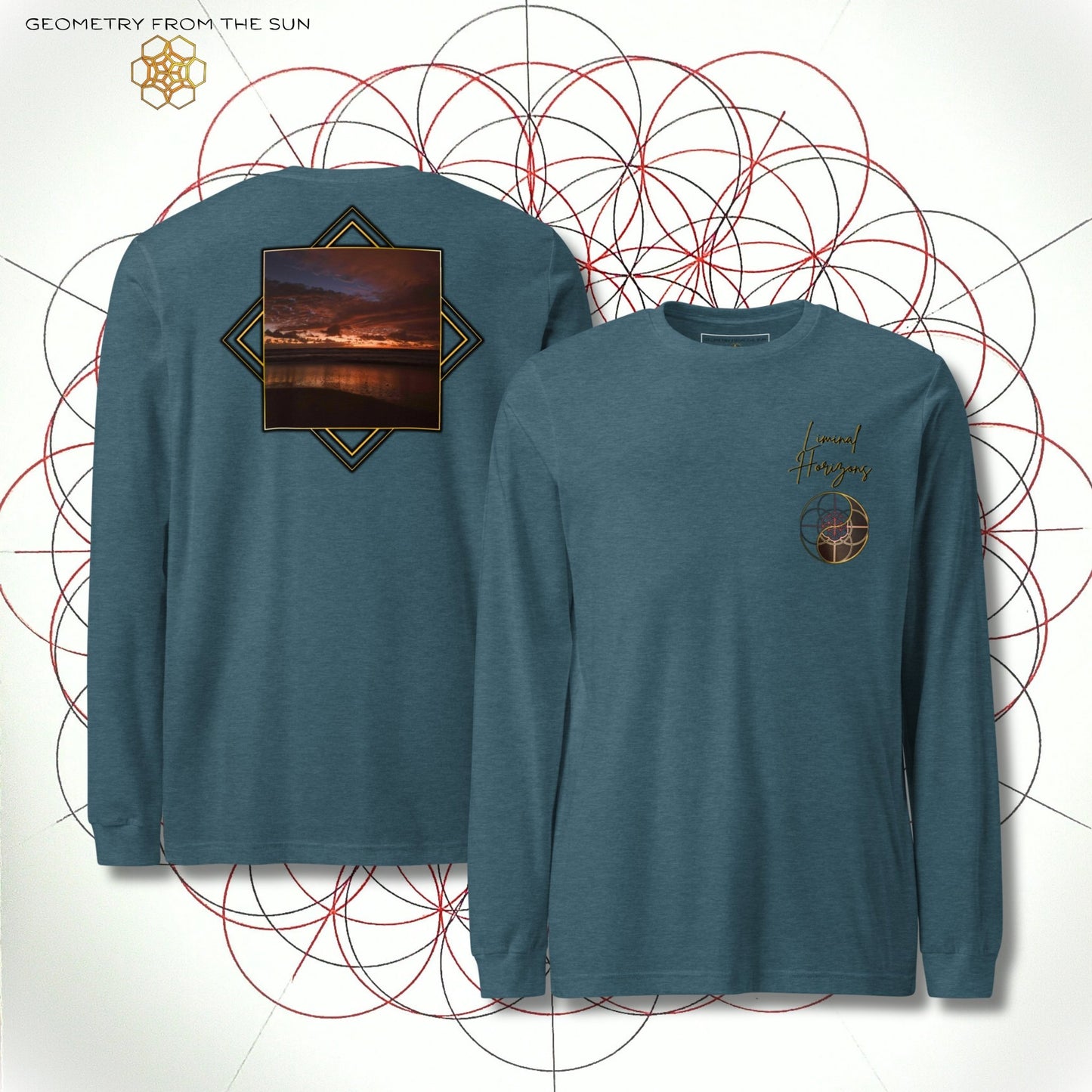 Yin Yang Sunrise Long Sleeve - LIMINAL HORIZONS - Geometry From The Sun