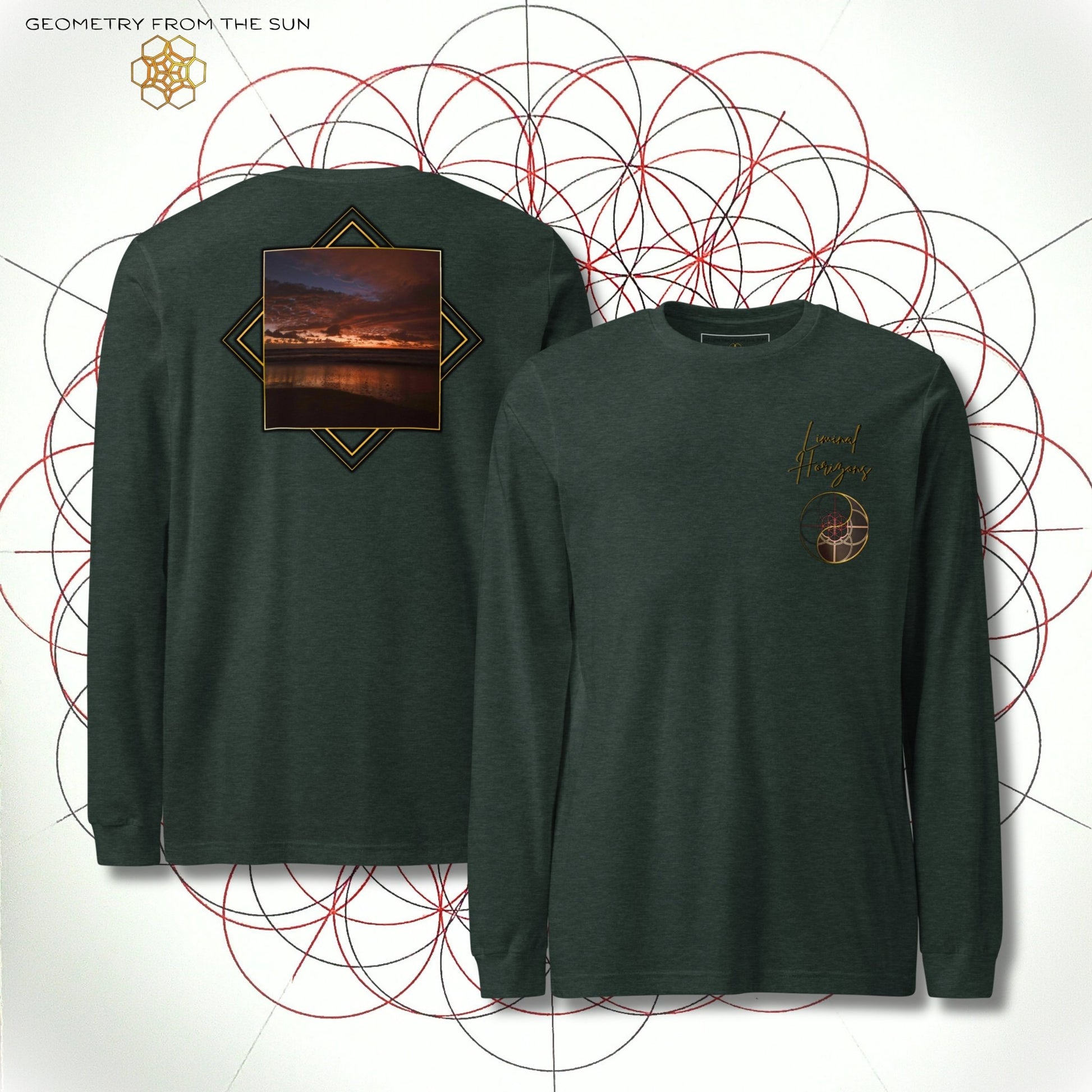 Yin Yang Sunrise Long Sleeve - LIMINAL HORIZONS - Geometry From The Sun
